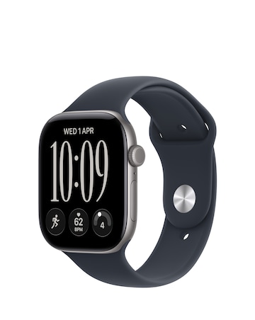 Apple Watch Series 12 GPS 46mm - Space Grey Aluminium/Navy Blue Sport Band - M/L