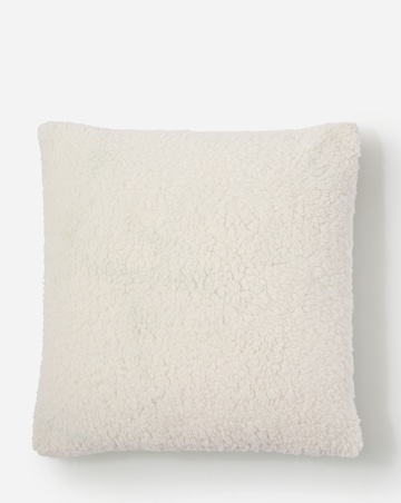 Embroidered Snowflake Fleece Cushion