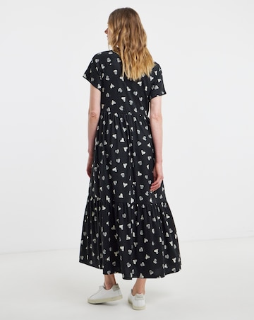 Soft Touch Notch Neck Short Sleeve Dress