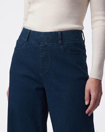 Indigo Stretch Wide Leg Jegging