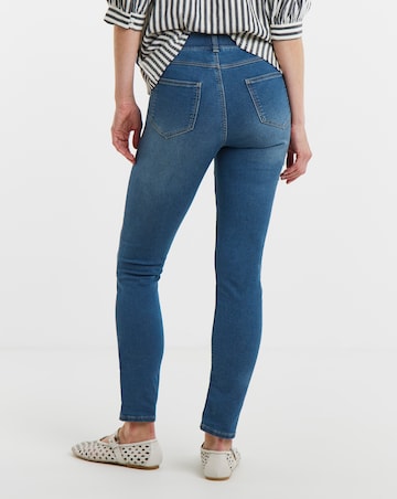 Mid Blue Stretch Slim Leg Jeggings