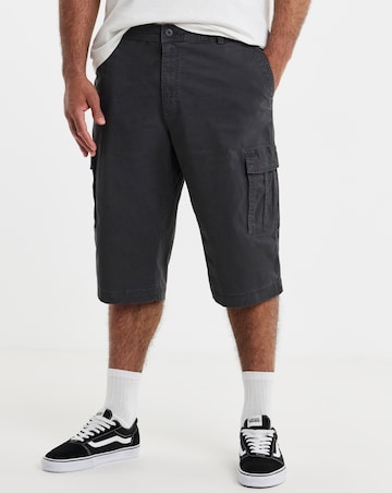 3/4 Length Cotton Stretch Cargo Short