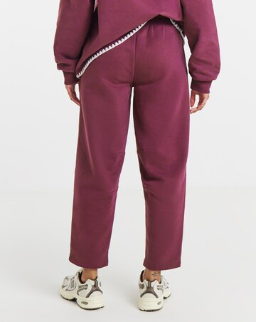 Simply Be Mulberry Whipstitch Barrel Leg Jogger