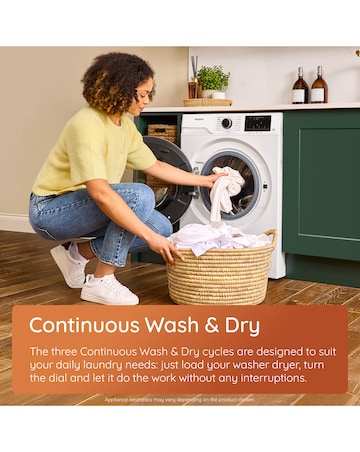 Hotpoint Anti Stain 9+6kg- White + Installation