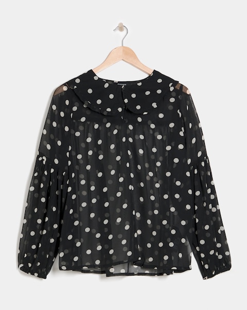 Collar Detail Georgette Blouse