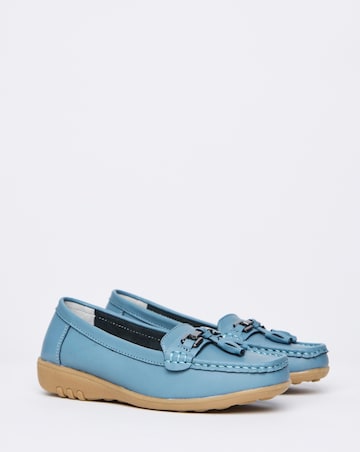 Samara Leather Loafers - Wide Fit (E)