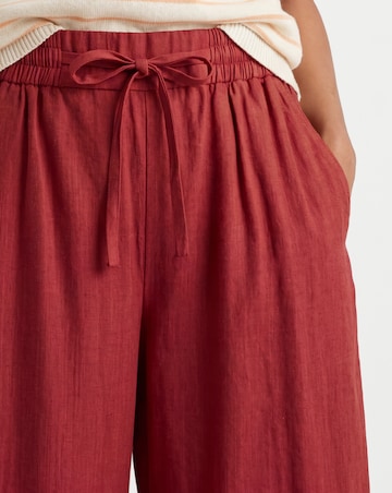 Linen Mix Wide Leg Culotte