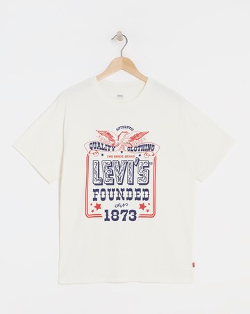 Levi's Short Sleeve Relaxed Fit Graphic T-Shirt - Natural