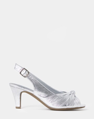 Daisy Knotted Peep Toe Heels - Wide Fit (E)