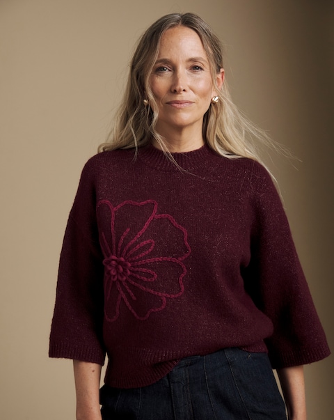 Julipa Floral 3/4 Sleeve Jumper