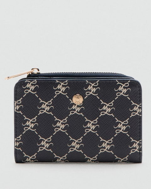 Mango Medium Logo Print Wallet