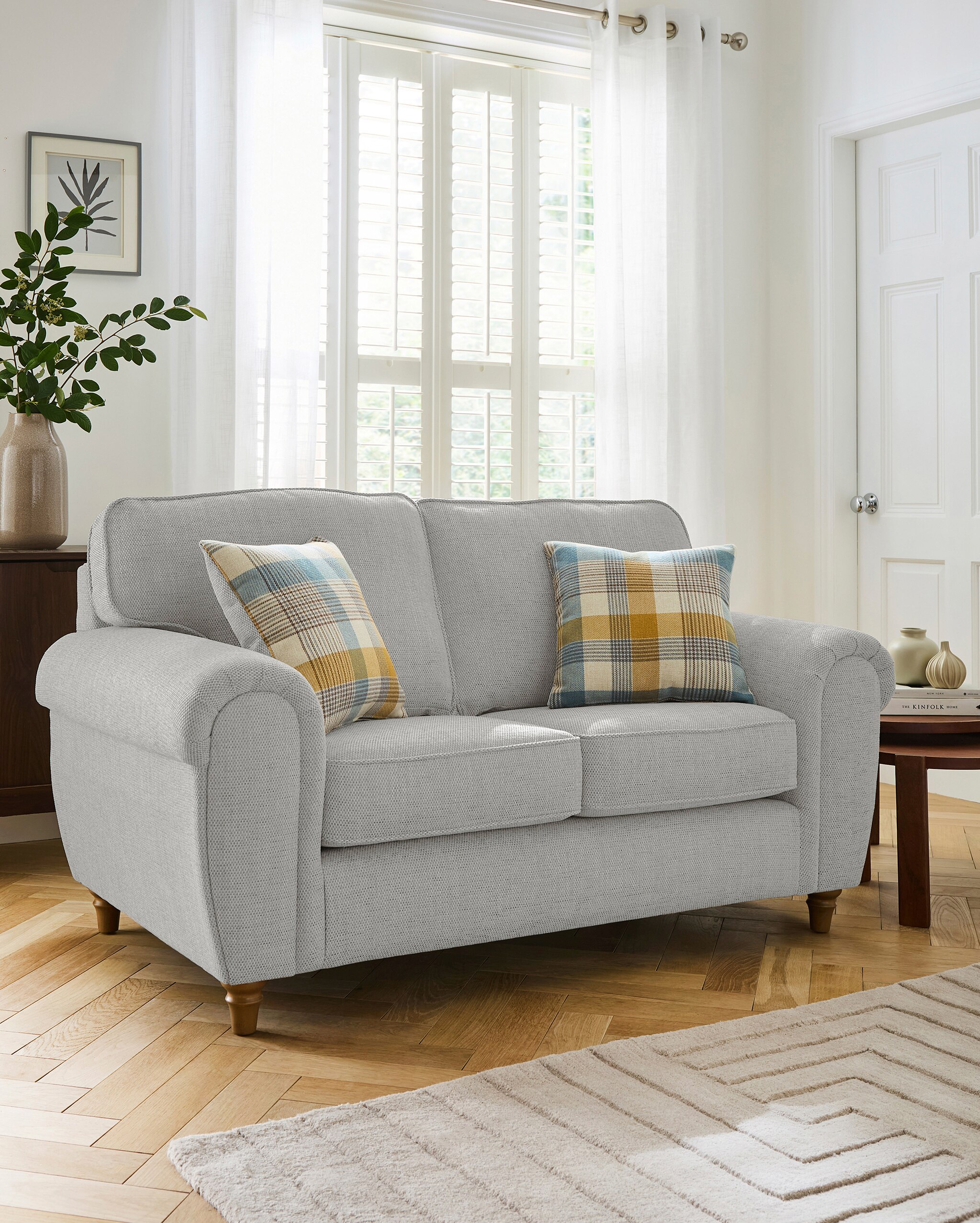 2 seater sofa in grey