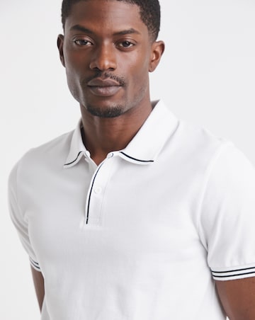 Tipped Pique Polo Long