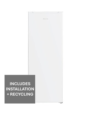 Russell Hobbs RH143LF552E1W Upright Freestanding Larder Fridge White + Install
