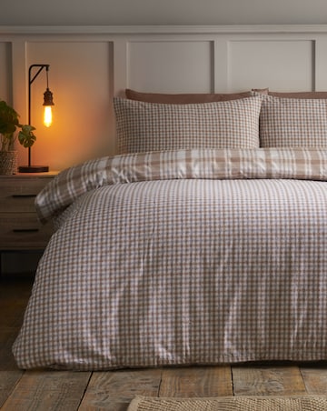 Catherine Lansfield Brushed Hamish Check Duvet Cover Set