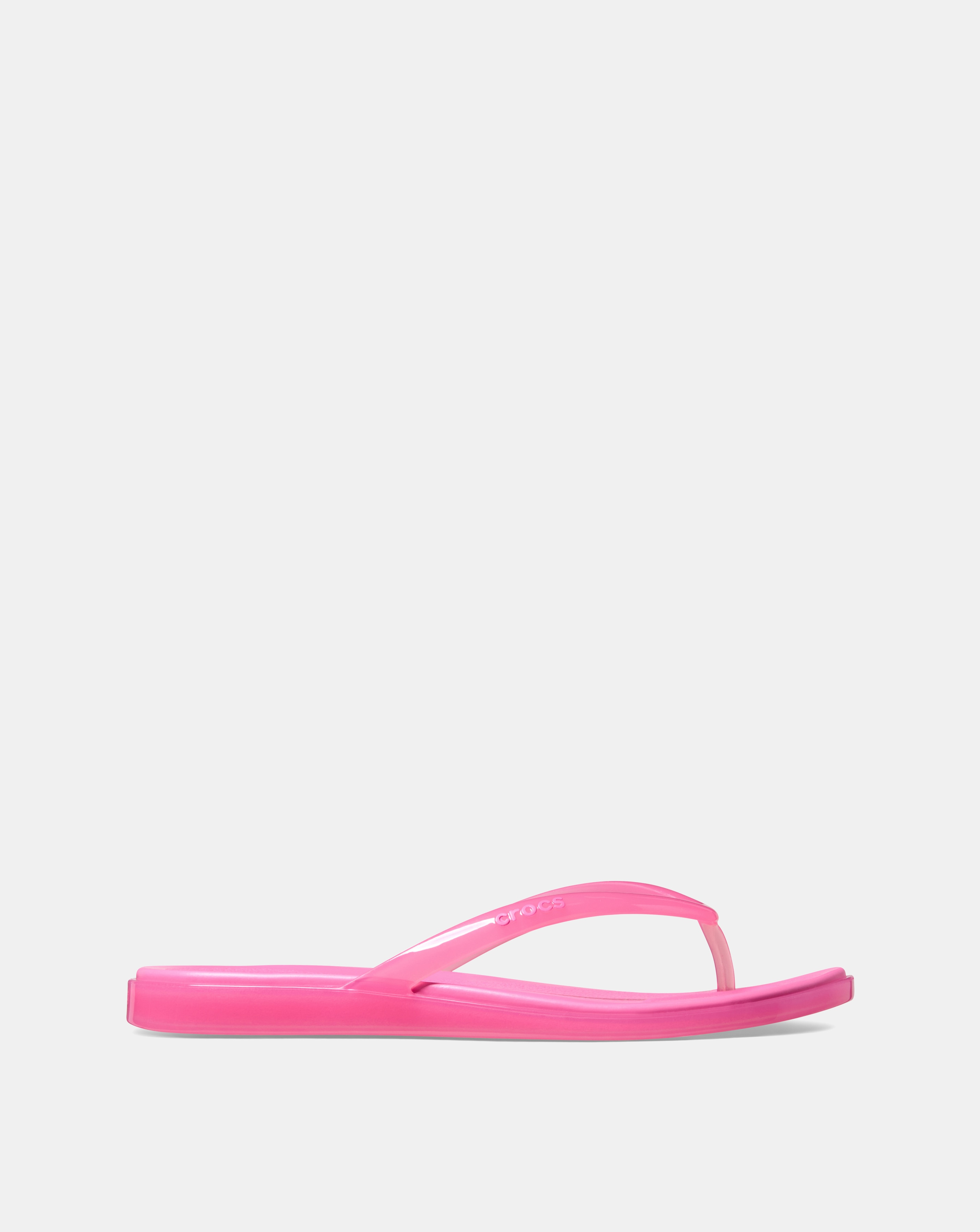Crocs Pink Lemonade Miami Jelly Round Toe Flip - Standard Fit | JD