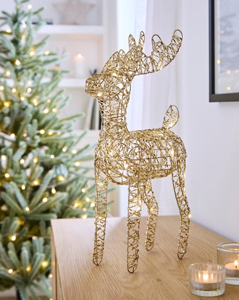 New In - Shimmer Light Up Reindeer
