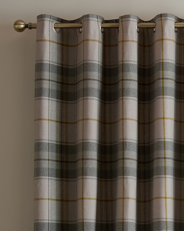 Catherine Lansfield Brushed Woven Glencoe Check Curtains