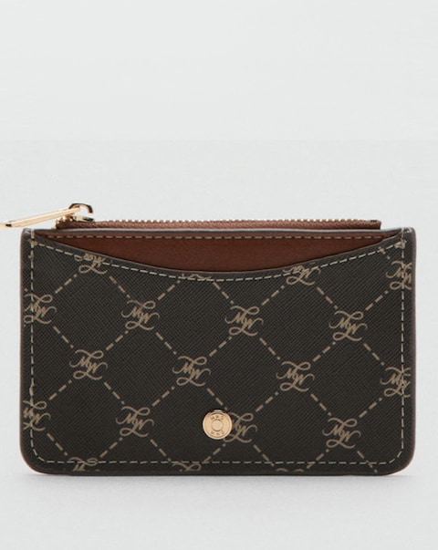Mango Logo Zip Card Holder