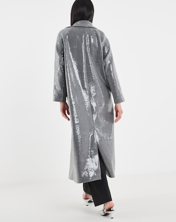 Sequin Longline Coat