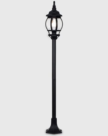 ValueLights Windsor Black Outdoor IP44 Wired Lamp Post Light - Bulb Included