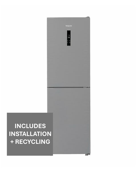 Hotpoint HPK 26362 XP5UK Dual No Frost 60/40 Fridge Freezer Silver + Install