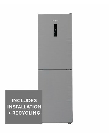 Hotpoint HPK 26362 XP5UK Dual No Frost 60/40 Fridge Freezer Silver + Install