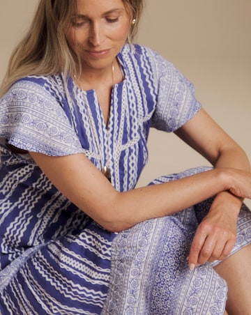 Julipa Printed Cheesecloth Midi Dress