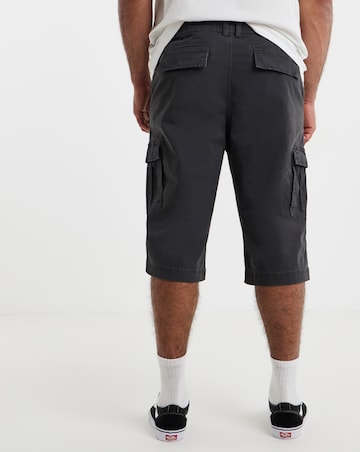 3/4 Length Cotton Stretch Cargo Short