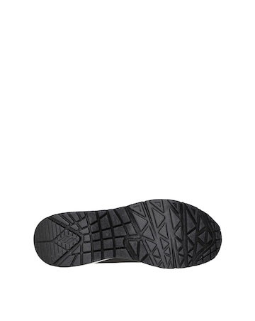 Skechers White Uno Shimmer Away Trainers - Wide Fit (E)