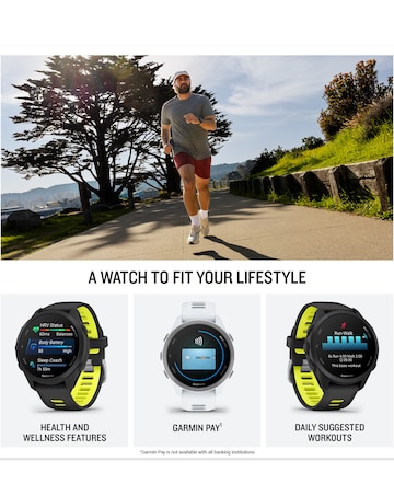 Garmin Forerunner 170 Music Smart Watch - Black/Amp Yellow