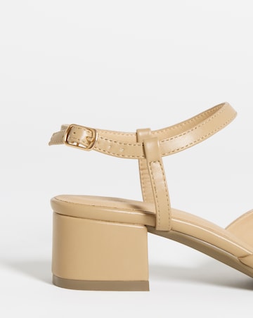 Jennifer Two Part Heeled Shoes - Wide Fit (E)