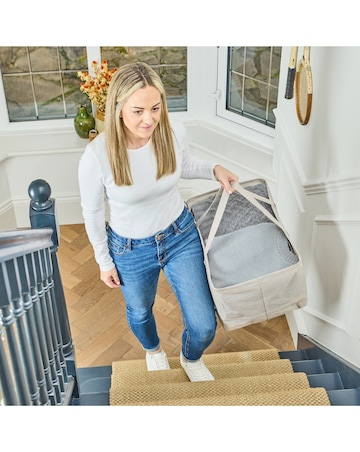 Minky Collapsible Fabric Water-Resistant Laundry Bag