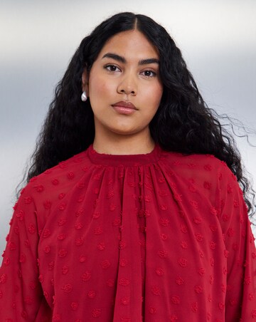 Simply Be Red Frill Skater Dress