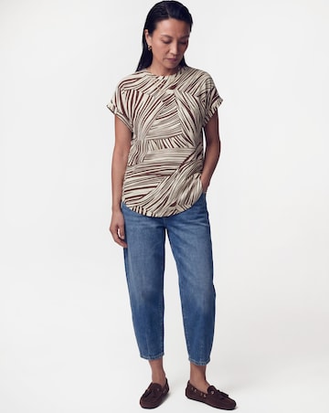 2 Pack Short Sleeve Curved Hem Longline Top