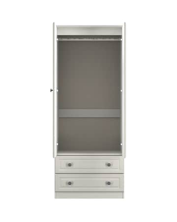 Peregrine Ready Assembled 2 Door 2 Drawer Mirrored Wardrobe - Kids