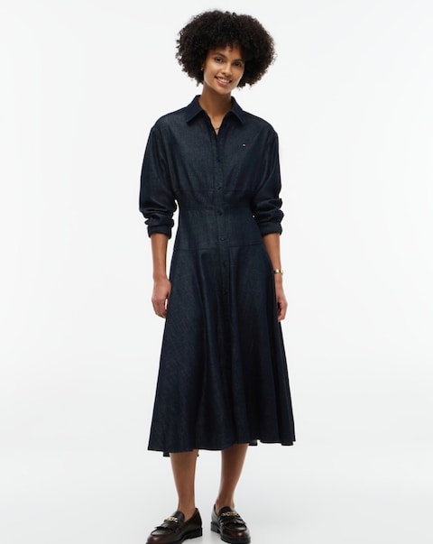 Tommy Hilfiger Long Midi Shirt Dress