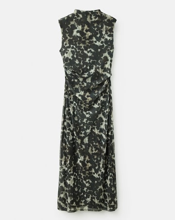 Mango Printed Mesh Dress