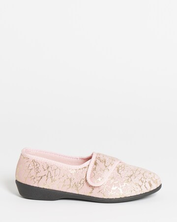 Topaz Touch & Close Full Slipper - Wide Fit (E)