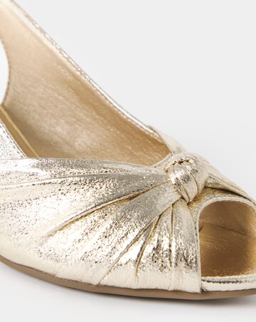Daisy Knotted Peep Toe Heels - Extra Wide Fit (EEE)