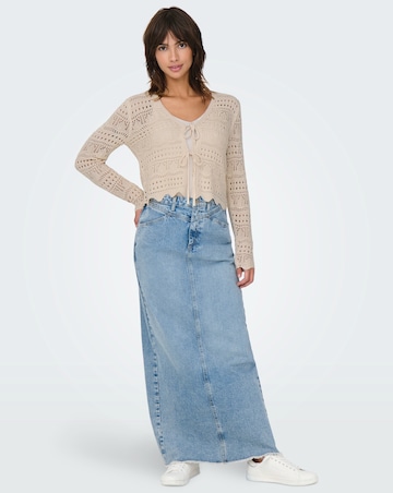 JDY Sun Lay V-Neck Tie Cardigan Knit