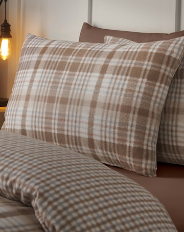 Catherine Lansfield Brushed Hamish Check Duvet Cover Set
