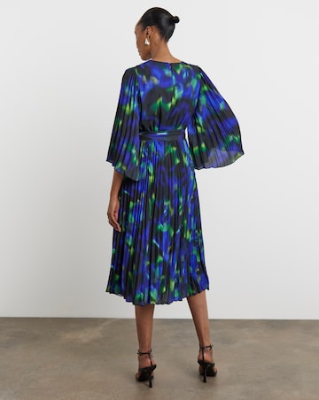 Joanna Hope Pleated Belted Midi Dress