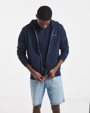 Levi's Original Housemark Zip Through Hoodie - Navy