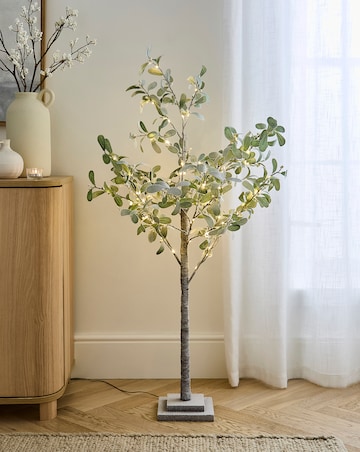 Pre-Lit Mistletoe Twig Tree 4ft