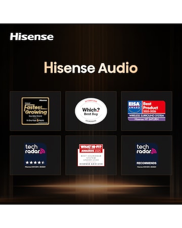 Hisense HS2100S 2.1ch 240W Soundbar with DTS Virtual X and Wireless Subwoofer