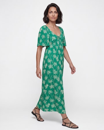 Crinkle Tie Front Dress