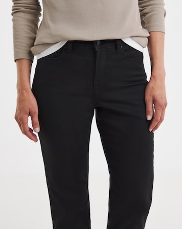24/7 Black Straight Leg Jeans
