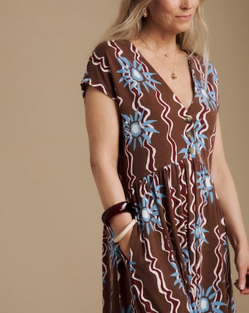 Julipa Printed Jersey Midi Dress
