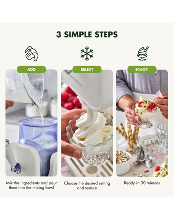 GreenPan Frost Ice Cream Maker Cream White